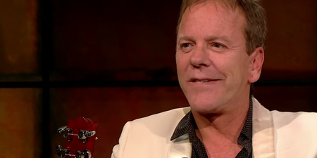 WATCH: Actor Kiefer Sutherland describes a rather bizarre night out in Dublin with Pogues frontman Shane McGowan