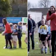 William and Kate gave hurling and Gaelic football a go today and more training is required