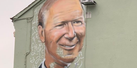 A lovely Jack Charlton mural has popped up in Waterford