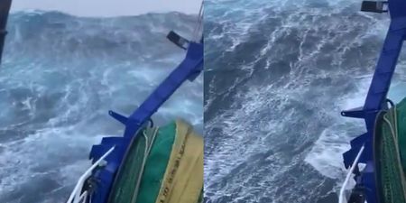 WATCH: Donegal fisherman shares terrifying footage out at sea during Storm Aiden
