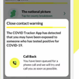 Vaccination figures will be available on the Covid app from next week