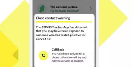 Vaccination figures will be available on the Covid app from next week