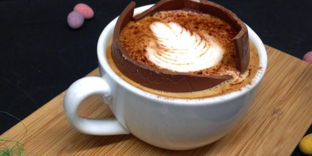 This cafe will serve your coffee or hot chocolate in an Easter egg!