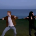 WATCH: Courteney Cox recreates “The Routine” with Ed Sheeran in place of David Schwimmer