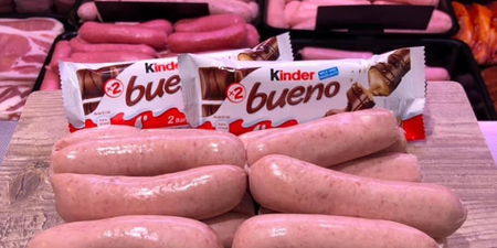 A Monaghan butcher has created a Kinder Bueno pork sausage