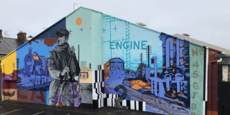 This colourful new mural in Dundalk gives a nod to the town’s railway history