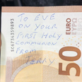 Eve, if you’re out there – your communion money wound up in the off licence