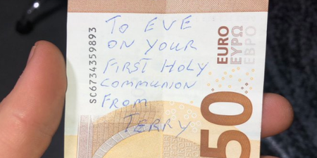 Eve, if you’re out there – your communion money wound up in the off licence