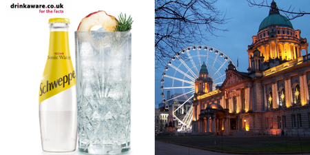 Schweppes is offering you a FREE Gin & Tonic in these Belfast pubs this Christmas