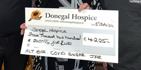Donegal pub raises over €4,000 with Covid swear jar