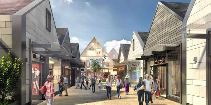 proposed design of retail village in Cork