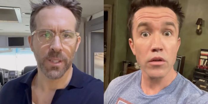 side by side images of Ryan Reynolds and Rob Mcelhenney