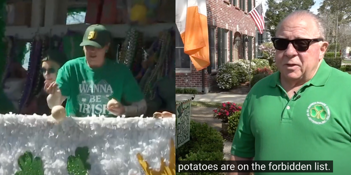 paddy's parade bans potato