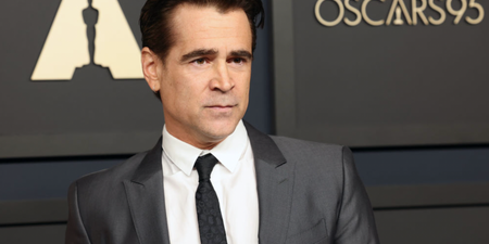 Colin Farrell and youngest son to wear matching velvet tuxedos at the Oscars