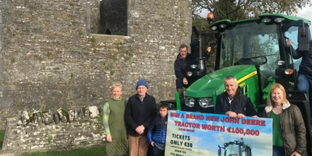 Dog wins tractor worth €100k in a Laois raffle