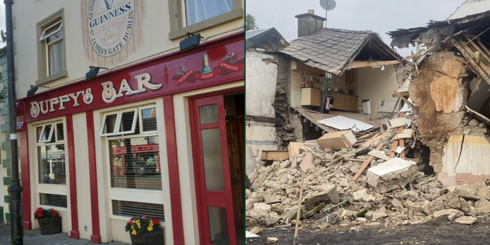 mayo pub collapses