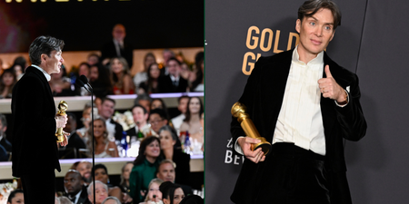 Cillian Murphy says 'feck' and salutes fellow Irish nominees in censored Golden Globes speech